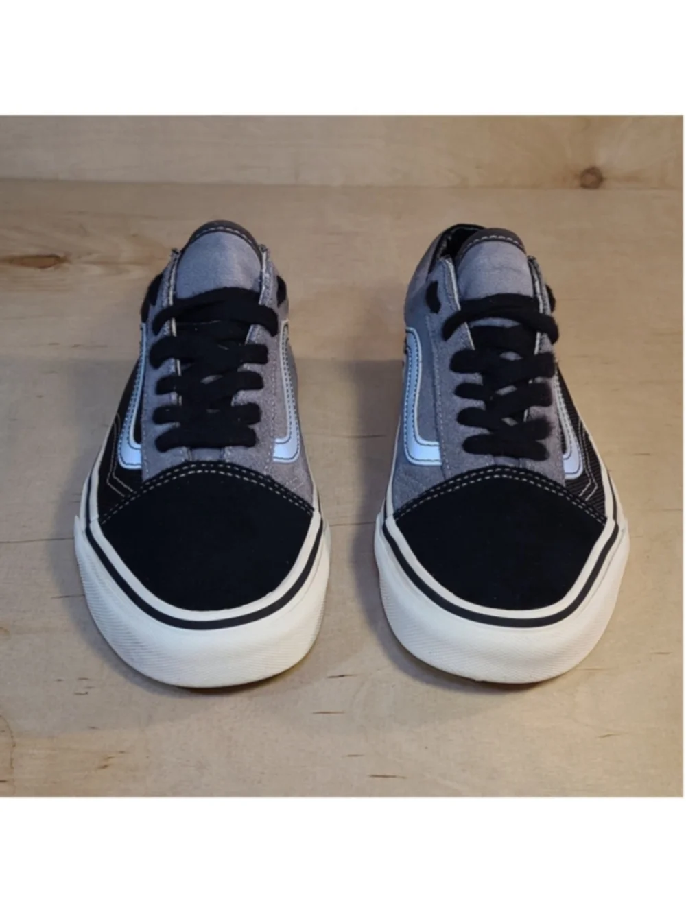 Vans Old Skool Low Tops Casual Skateboarding Shoes Unisex Black Gray 5 Men's